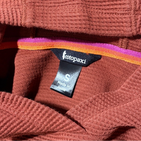 Cotopaxi Ataji Waffle Hoodie Rusty Orange Long Sleeve Pullover Cotton Women’s - Picture 3 of 9
